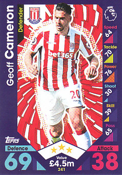 Geoff Cameron Stoke City 2016/17 Topps Match Attax #241